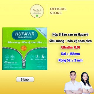 Bao Cao Su Hupavir Sinecatechin Siêu Mỏng - Bảo Vệ Toàn Diện