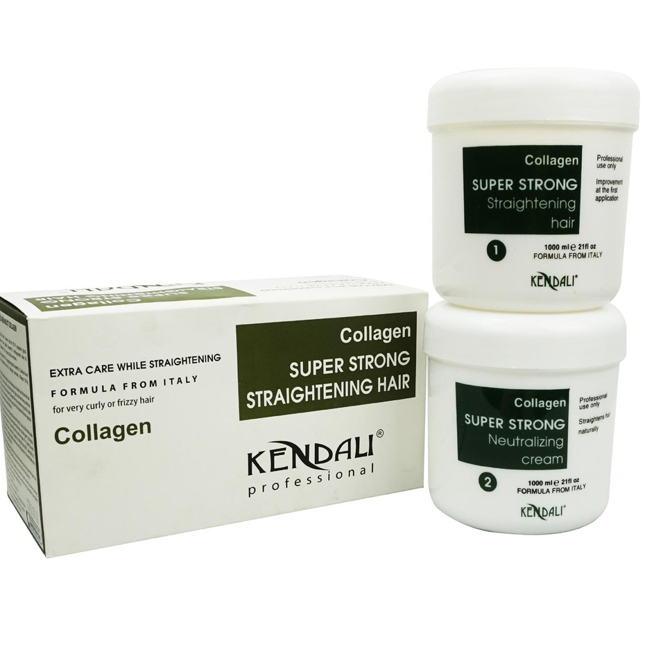 Kem duỗi tóc Kendali 1000mlx2 ,thuốc ép duỗi tóc Kendali Collagen