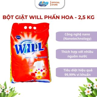 Bột giặt Will hương phấn hoa 2,5 kg