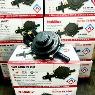 Bộ van gas ngắt tự động Namilux NA-345S-VN KHÔNG DÂY - Bình Gas Xám, Petrolimex