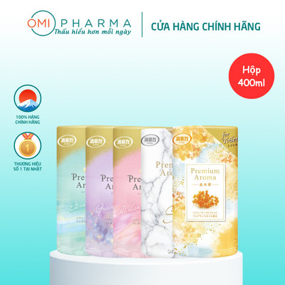 Hộp Khử Mùi & Làm Thơm Phòng Vệ Sinh Shoshuriki Premium Ảoma Nhiều Mùi Hương Nhật Bản (Hộp 400ml)