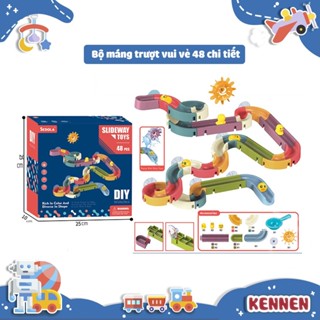 Bộ máng nước vui vẻ 48 chi tiết - Đồ chơi nhà tắm - Đồ chơi giải trí