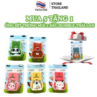  Ống hít thông mũi 2 đầu Dumble Inhaler Thái Lan ống hít mũi mùi thảo mộc bạc hà the mát Fata Co's 