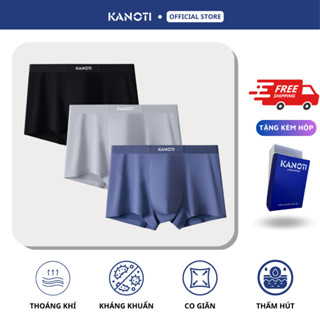 Combo 3 quần lót nam Modal sợi gỗ sồi cao cấp KANOTI, quần sịp nam thoáng khí, kháng khuẩn CBK053
