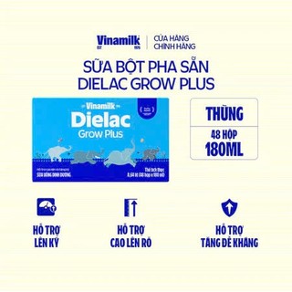 Thùng sữa bột pha sẳn Vinamilk Dielac growplus xanh 110ml/180ml
