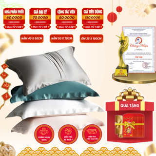 Vỏ Gối , Áo Gối Phi Lụa Cao Cấp Lavish Silk