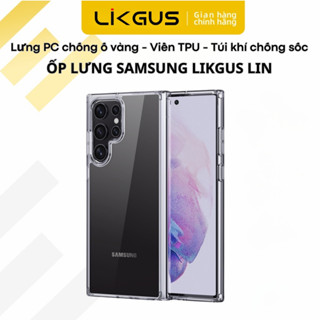 Ốp lưng PC chống ố trong suốt Samsung Galaxy S25 S24 S23 S22 S21 S20 FE Ultra Plus Likgus LIN Clear