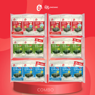 Combo 6 lốc lá kim O'Food mix 3 vị (18 gói)