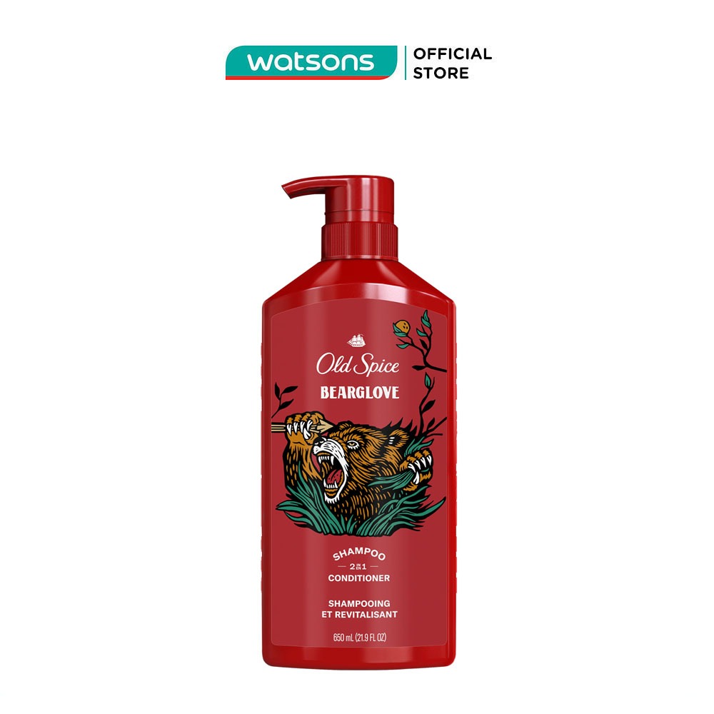 Dầu Gội & Xả Cho Nam Old Spice Bearglove 2in1 650ml