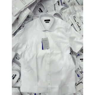 AH2504 Áo sơ mi Nam Pierre Cardin xuất Hàn cộc/dài tay vạt ngang