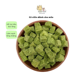 (Túi 500g) Viên Cỏ Cho Mèo Hỗ Trợ Tiêu Búi Lông, Giúp Làm Sạch Răng Miệng Cho Mèo - Xoài Non Petshop