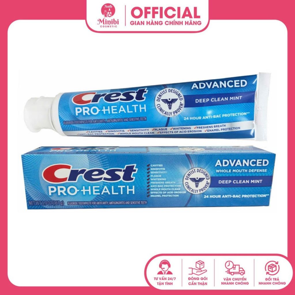 KEM ĐÁNH RĂNG Crest Pro Health ADVANCED