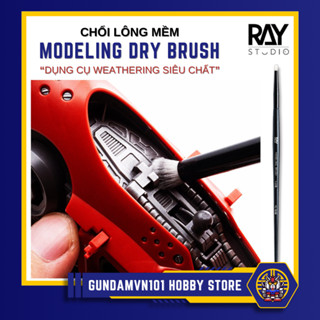  CHỔI LÔNG MỀM DRY BRUSH WEATHERING RAY STUDIO - Cọ sơn tạo hiệu ứng metallic kim loại dụng cụ drybrush mô hình gundam 
