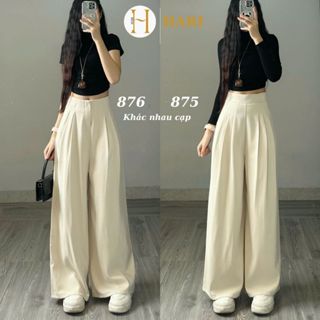 Quần tây ống rộng Hari chất gold hàn cao cấp Mềm dày dặn mát lên chuẩn dáng