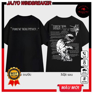 Áo Thun in hình Jesus Jojo, Forgive Them Father - họa tiết chữ Nhật đẹp unisex nam nữ tay ngắn