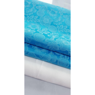 LỤA GẤM HOA THỌ- MÀU Xanh