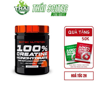Creatine 88 lần dùng | 100% Creatine Mono 300g 88 lần dùng - Chính hãng Scitec Nutrition