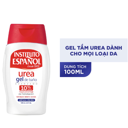 Gel Tắm 10% Urea Hỗ Trợ Dưỡng Ẩm, Làm Sạch Sâu Instituto Espanol Urea Shower Gel 100ml