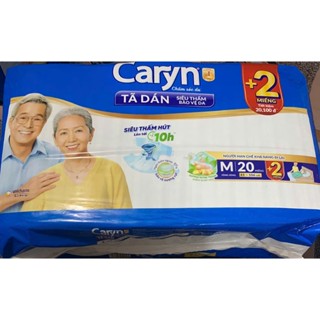 (20+2 Miếng/Gói) - 1 Gói Tã Dán Caryn M20 Miếng Caryn Vòng Hông 61 Đến 106 Cm - Bỉm Dán Người Già Size M20 Siêu Thấm