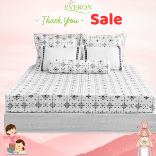 Drap ga chun chần Everon chính hãng đen trắng vải Modal giảm giá EPM 21066