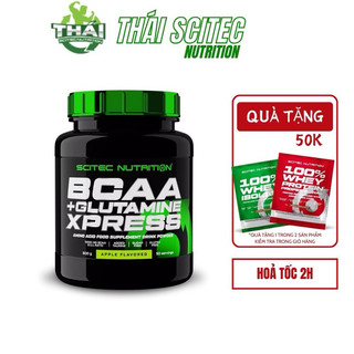 BCAA + GLUTAMINE 600g lime phục hồi và phát triển cơ bắp, chống dị hóa cơ | Chính hãng Scitec
