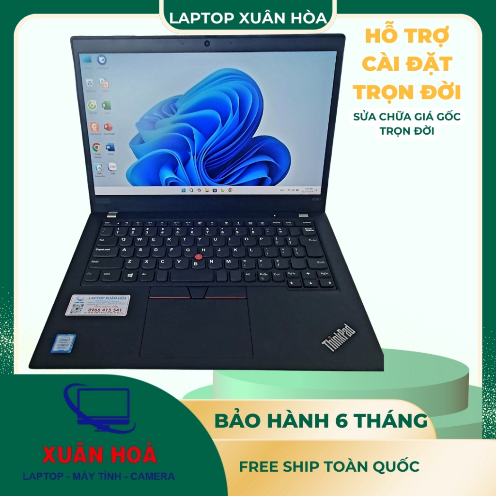 Laptop Thinkpad X390 Core i3 Ram 4GB SSD 128GB màn hoặc i5 Ram 8Gb SSD 256 13.3inch Full HD