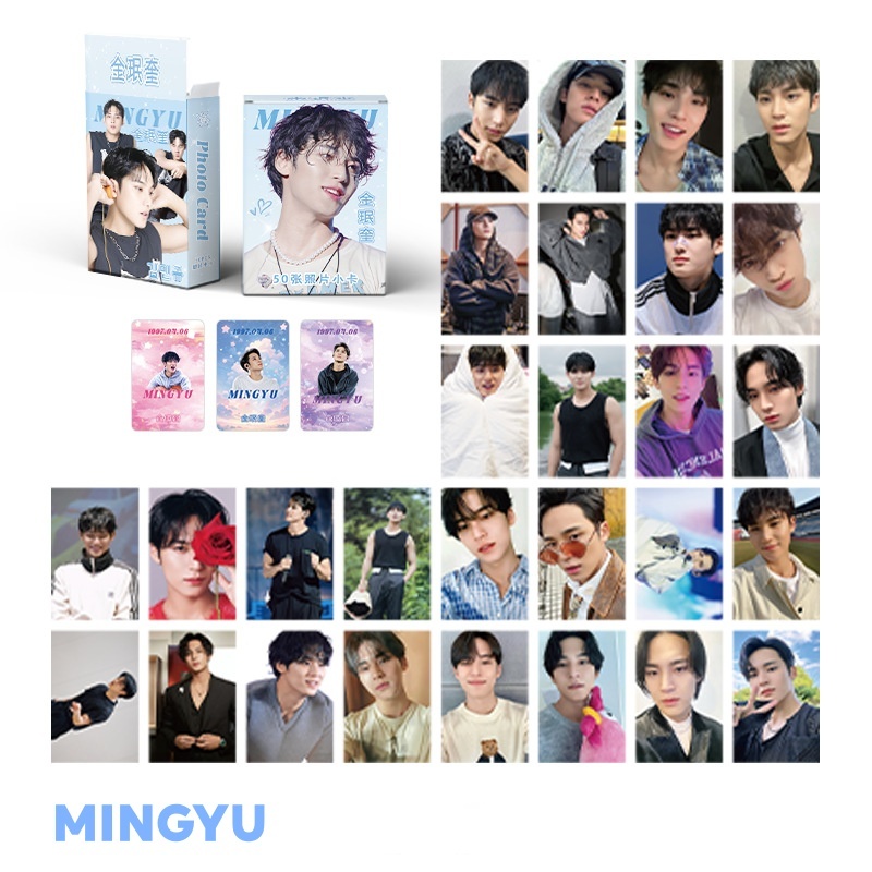 Set 50 photo card unoff Hologram MINGYU-SEVENTEEN 2025