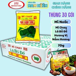 Thùng 30 Gói Mì Chay Bồ Đề Nấm Hương - Gói 70G