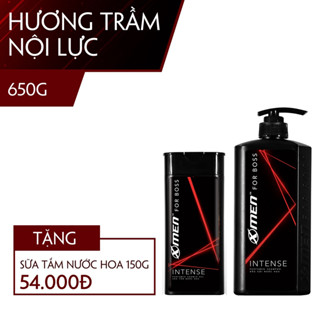 dầu gội đầu nước hoa xmen for boss chai 650g tặng chai tắm hoặc gội 150g