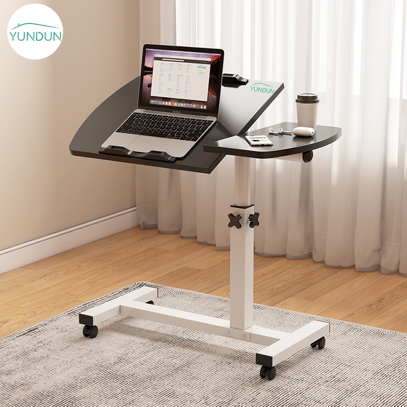 YUNDUN Bàn Học Tăng Chỉnh Chiều Cao Nâng Hạ Mặt Nghiêng, Bàn Làm Việc Có Bánh Xe Di Chuyển Tiện Lợi