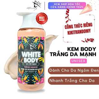  Best Seller Kem White Body Kikitrandomy Trắng Nhanh Mix 10% Tẩy Tăng Tốc Độ Trắng Cho Da Ngăm Đen 