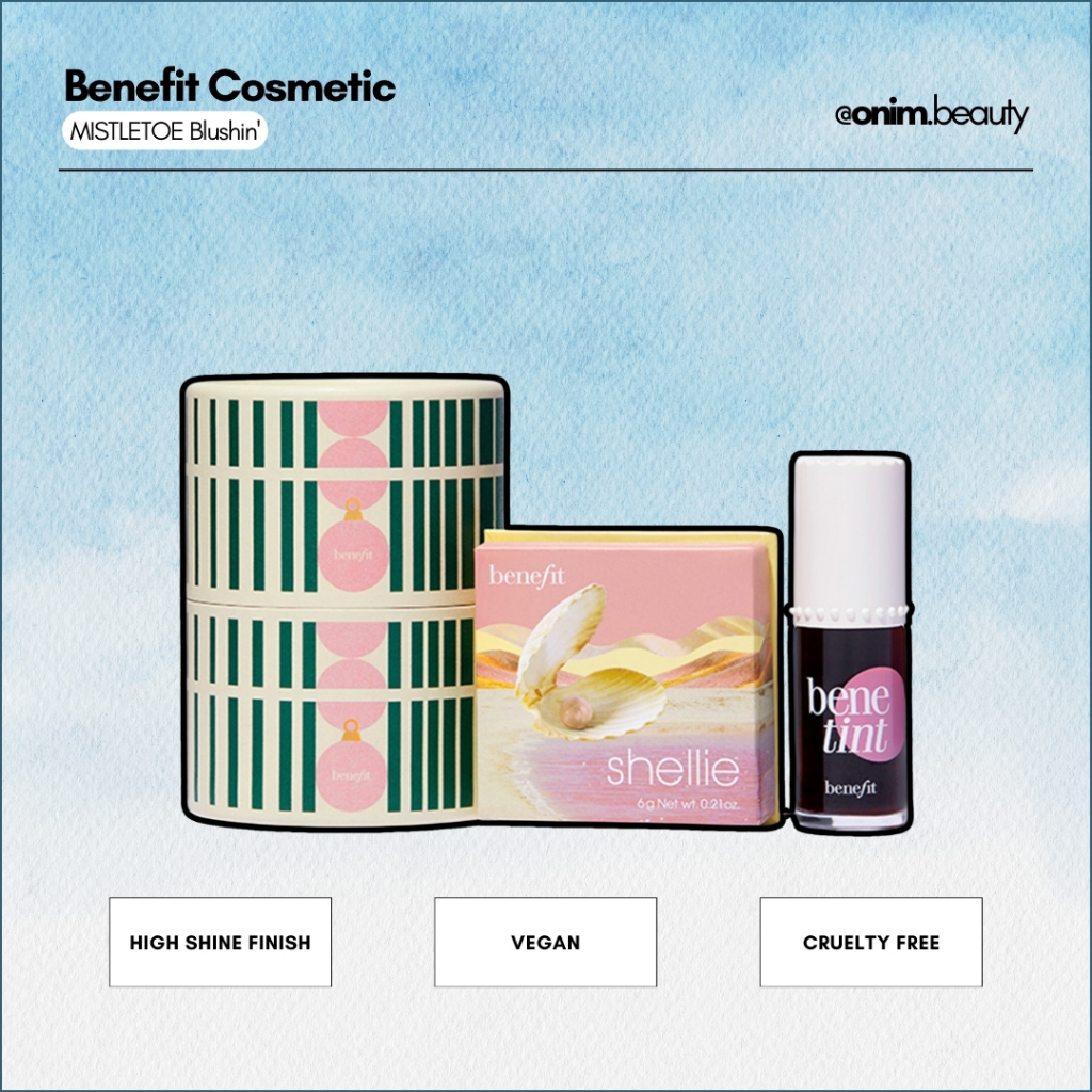 [𝐀𝐮𝐭𝐡-𝐁𝐢𝐥𝐥 𝐔𝐒] Set son tint + má hồng Benefit Cosmetics MISTLETOE Blushin' - ᴏᴍɪᴍ ʙᴇᴀᴜᴛʏ