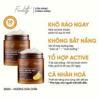   Dứa Combo 2 Sữa dưỡng trắng da Freshity 250g chiết xuất từ dứa cho da có tone da vàng khó trắng VER 2 