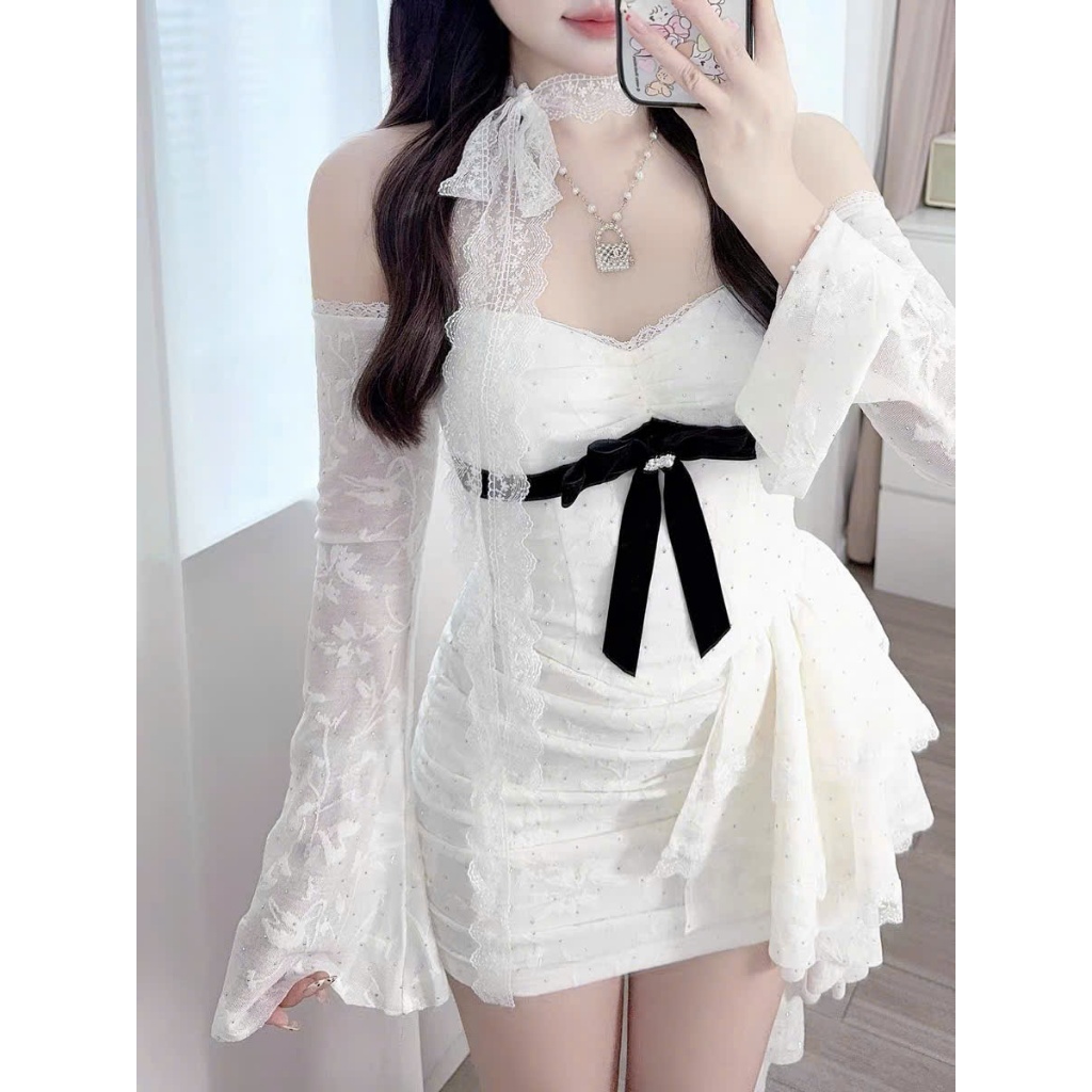 Đầm Body Liền Ren Mền Dài Tay Co Dãn HaLuu Store HH94 | BigBuy360 - bigbuy360.vn