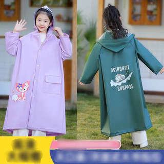 Áo Mưa Eva Trẻ Em In Hoạ Tiết Hoạt Hình Đáng Yêu Có Không Gian Balo