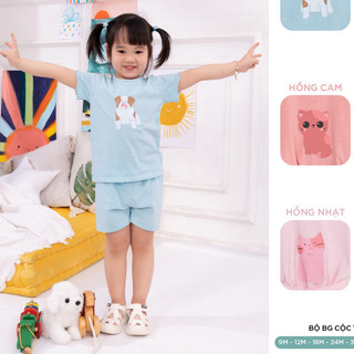 Bộ quần áo cộc tay quần đùi cotton cao cấp NH158V Lullaby