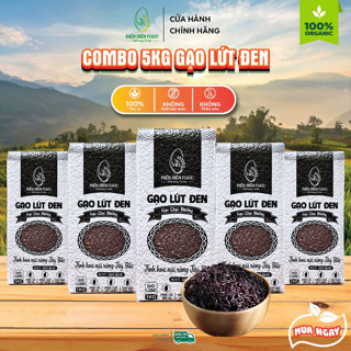 Gạo Lứt Đen, Gạo Lứt Tím Than Điện Biên combo 5kg
