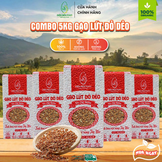 Gạo Lứt Đỏ Dẻo Điện Biên combo 5kg