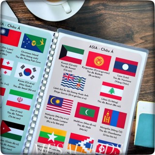 Học Liệu Quốc Kỳ Các Quốc Gia - Đồ Chơi Giáo Dục Phát Triển Trí Tuệ Cờ Các Nước Cho Bé Phát Triển Tư Duy MEDUAKIDS