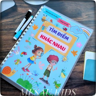 Học Liệu Montessori Tìm Điểm Khác Nhau, Đồ Chơi Giáo Dục Rèn luyện Tư Duy, Nâng Cao IQ  MEDUA1234