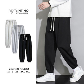 Quần Nỉ Tăm Jogger Nam Nữ Unisex Basic Vintino, Thun Tăm Ống Rộng Vải Co Giãn Cạp Chun Bo Gấu JOGGER