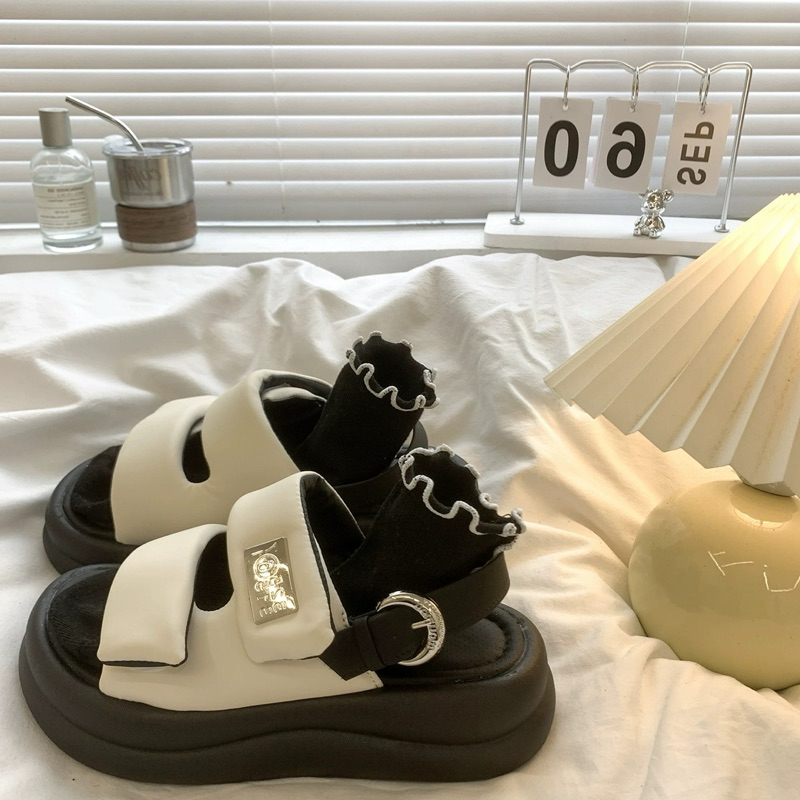 Dép quai hậu nữ 2 quai dán mềm mịn gắn Tem kẽm hở ngón 3257