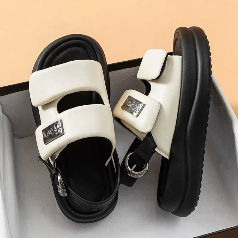 Dép sandal nữ 2 quai phồng gắn Tem 3257 hàng QCCC