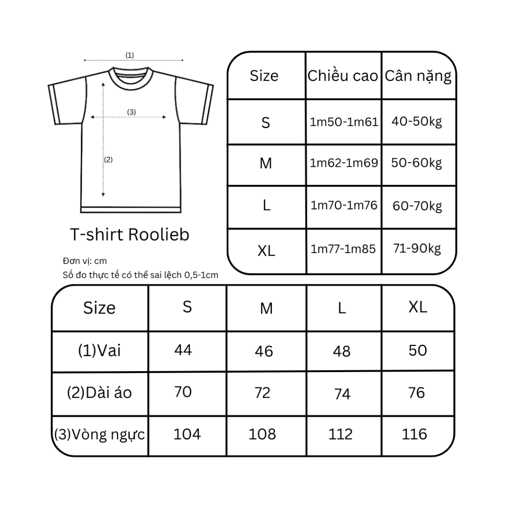 Áo thun Unisex Roolieb Cotton form rộng Welldf form rộng SSR019 | BigBuy360 - bigbuy360.vn