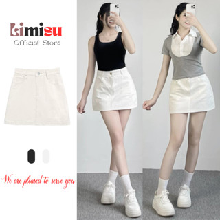 Chân Váy Kaki Dáng Ngắn Có Lót Trong LIMISU Chân Váy KAKI From Chữ A Basic Cap Cao Tôn Dáng