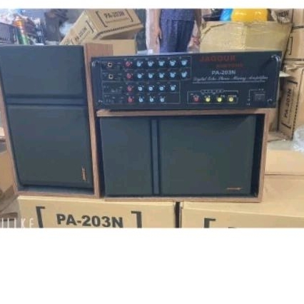 Bộ karaoke gồm amply 8 sò to sò tosiba và đôi loa 301