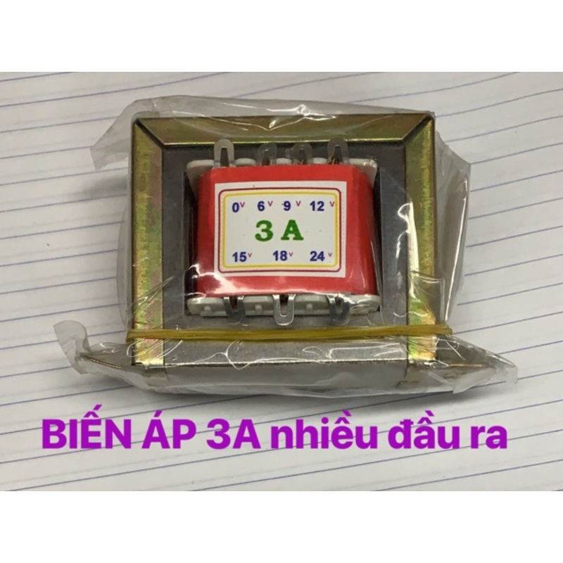 biến áp 3A nhiều đầu ra