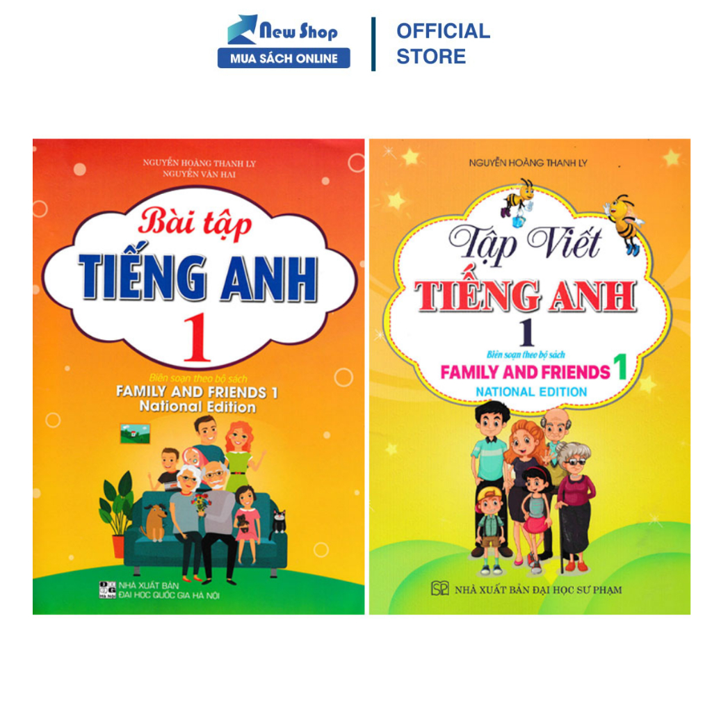 Sách - Combo Bài Tập Tiếng Anh + Tập Viết Tiếng Anh Lớp 1 (Bộ Sách Family And Friends 1 National Edi