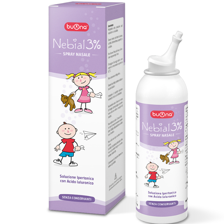 [ CHÍNH HÃNG Ý ] Mẫu mới 2026 Xịt mũi Buona NEBIAL 3%, (NEBIANAX 3%) NASAL SPRAY Nhập Khẩu Ý