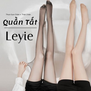Quần Tất Đen LEYIE Siêu Trong Suốt Siêu Mỏng Siêu Dai Tàng Hình Thật Chân